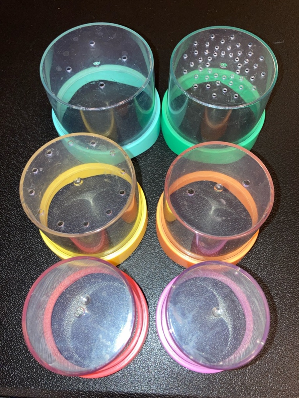 Lovevery Little Grips Canister Nesting Container Set Colorful Stackable Plastic - Picture 11 of 12
